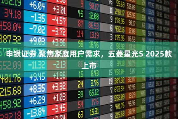 申银证券 聚焦家庭用户需求，五菱星光S 2025款上市