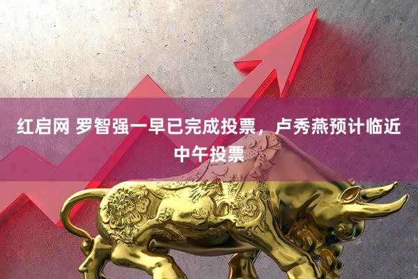 红启网 罗智强一早已完成投票,卢秀燕预计临近中午投票